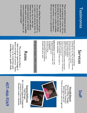 Brochure for my company