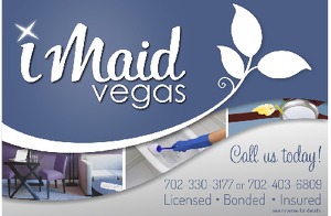 Business flyers iMaid Vegas, for residential or commercial offices.