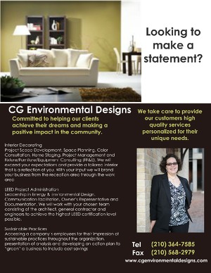 CG Environmental Designs Marketing Flyer 