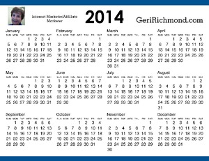 Geri Richmond Calendar
