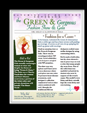 Green & Gorgeous Gala Flyer 