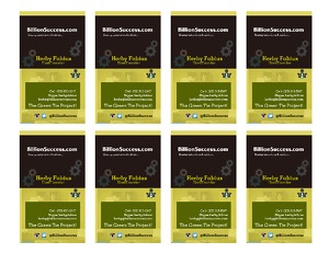 Herby Fabius @BillionSuccess New Business Cards