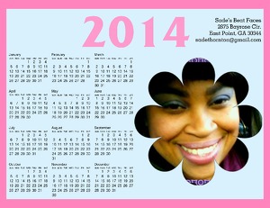 Sade's Beat Faces calendar