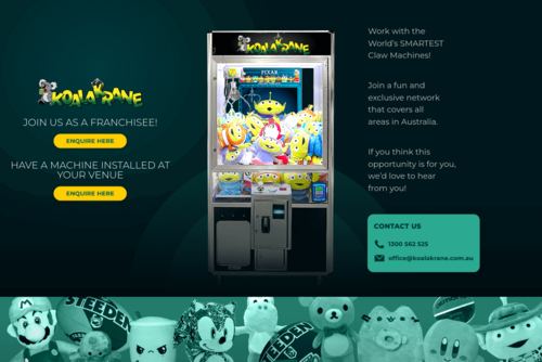 How to Win Prizes in a Claw Vending Machine - http://koalakranefranchise.com.au