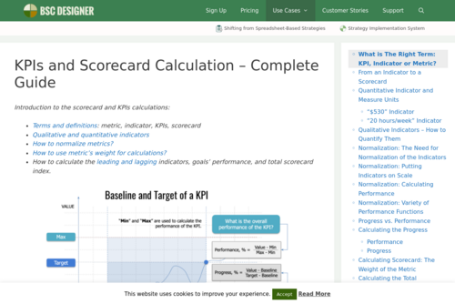 Scorecard and KPIs 101 - introduction to indicators - www.bscdesigner.com/scorecard-and-kpis-101.htm
