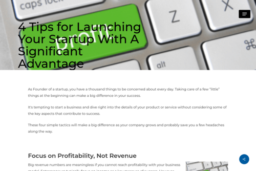 4 Tips For Launching Your Startup With A Significant Advantage  - www.rickcoplin.com/4-tips-for-launching/