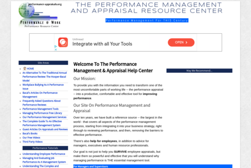 Ten Top Performance Management Tips (free advice on appraisals) - http://performance-appraisals.org