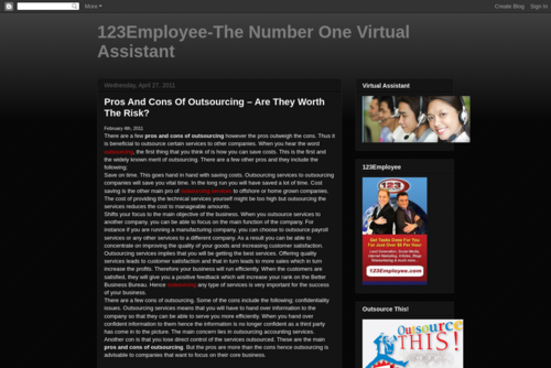 123Employee-The Number One Virtual Assistant: How You Can Help Your Business by Utilizing Outsourcing - http://www123employeecom-davenmichaels.blogspot.com