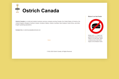 Fixing Broken Links: Using The Internet Archive - http://www.ostrichcanada.ca