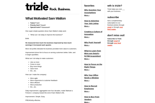 Why Entrepreneurs Fail - http://www.trizle.com