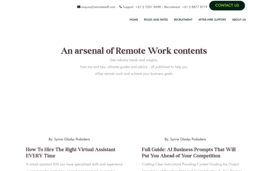 How Online Learning Can Benefit Remote Workforce - http://blog.remotestaff.com.au