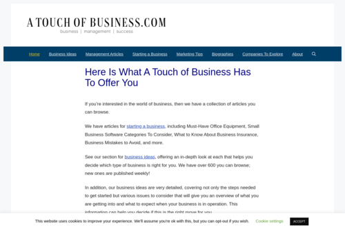 Five Secrets To Getting In To The Right Business - http://www.atouchofbusiness.com