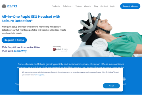 FDA cleared EEG Device in 0% APR financing after a 10% Down Payment - https://zeto-inc.com