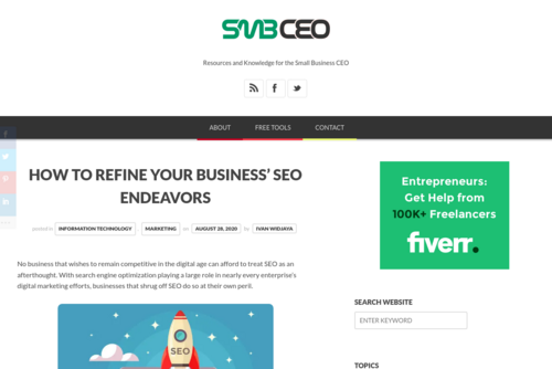 How to Refine Your Business\' SEO Endeavors  - www.smbceo.com/2020/08/28/how-to-refine-your-business-seo-endeavors/