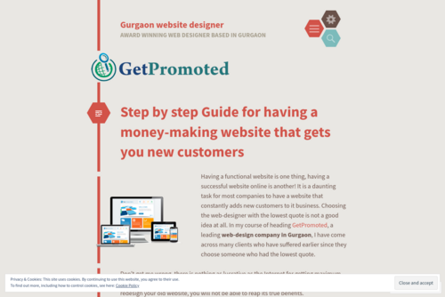 Step by step Guide for having a money-making website that gets you new customers  - http://gurgaonwebsitedesigner.wordpress.com