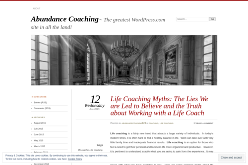 Do You Know About the Benefits of Life Coach? - https://abundancecoaching123.wordpress.com