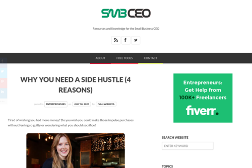 Why You Need a Side Hustle (4 Reasons)  - www.smbceo.com/2020/07/30/why-you-need-a-side-hustle-4-reasons/