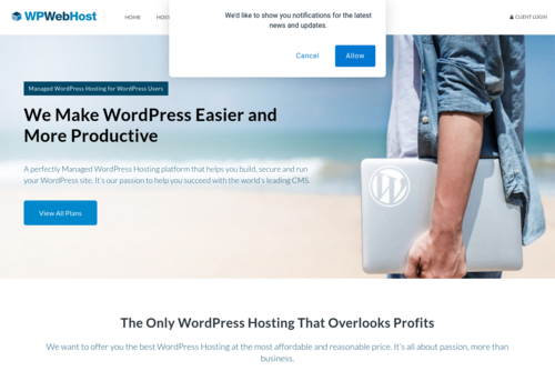 The Power of WordPress  - http://www.wpwebhost.com