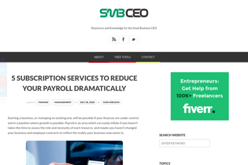 5 Subscription Services to Reduce Your Payroll Dramatically  - www.smbceo.com/2020/07/28/5-subscription-services-to-reduce-your-payroll-dram...