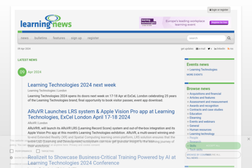 The seventh, annual, Top Ten E-learning Movers and Shakers lists  - Training Press Releases - http://www.trainingpressreleases.com