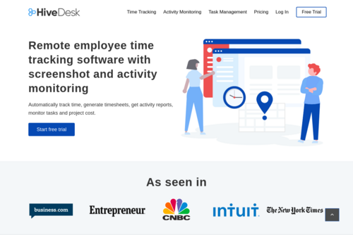 Toolkit for managing remote workers and work from home employees - https://www.hivedesk.com
