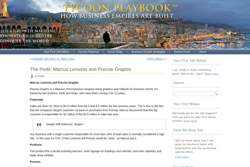 The Profit: Marcus Lemonis and Precise Graphix - tycoonplaybook.com/2015/07/01/the-profit-marcus-lemonis-and-precise-graphix/