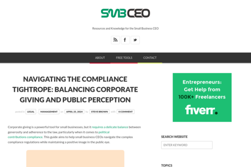 Five Things to Look For in a Company Before Taking the Job  - http://www.smbceo.com