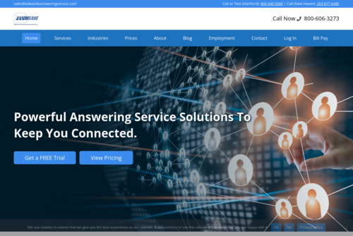 Improving a small business’ optimism with an answering service  - http://www.edwardsansweringservice.com