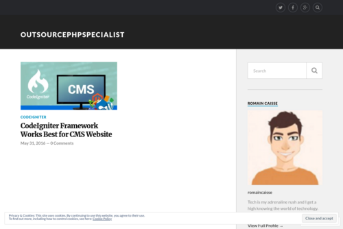 CodeIgniter Framework Works Best for CMS Website - https://outsourcephpspecialist.wordpress.com