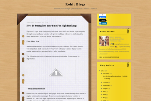 How To Strengthen Your Base For High Rankings  - http://rohitnandan29.blogspot.in