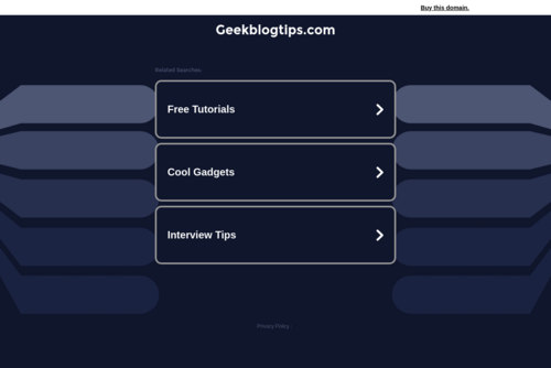 Effective and free Website Promotion Ideas and Techniques - http://www.geekblogtips.com