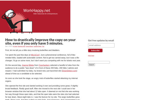 Clicky Web Analytics (GetClicky.com) - http://www.workhappy.net