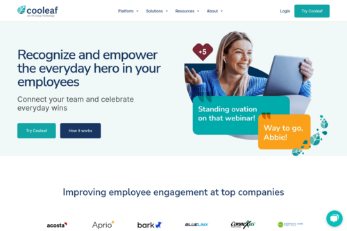 7 Employee Retention Ideas from Top Companies  - https://www.cooleaf.com