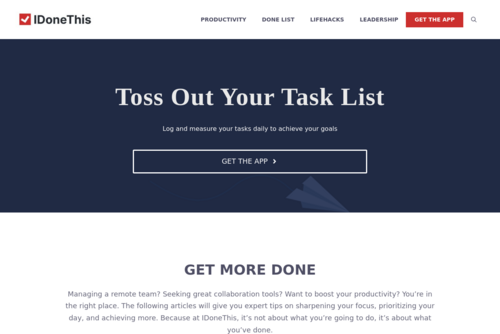 The Power of the Done List - http://blog.idonethis.com