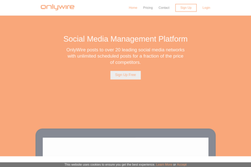 Automated Submission to Social Media Sites  - http://onlywire.com