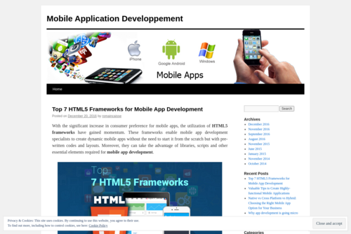 Mobile App Testing: First Goal Before You Go Live With Your App - https://mobileapplicationdeveloppement.wordpress.com