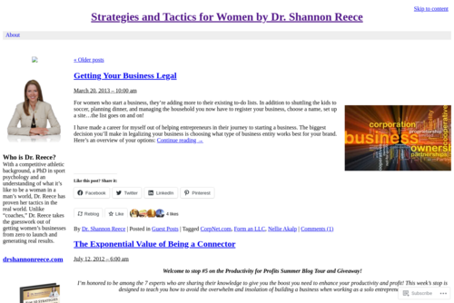 It’s Time to Blaze Your Own Trail  - http://drshannonreece.wordpress.com