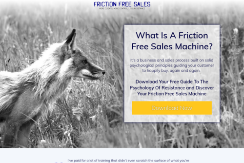 Free Workbook Friction Free Sales and Marketing - PersuasionTheory.com - http://persuasiontheory.com