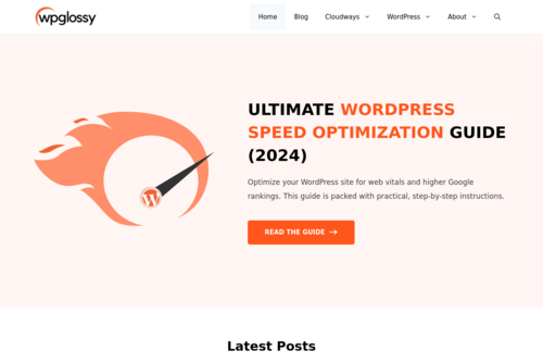 How To Speed Up WordPress Site In Simple Ways? - http://www.wpglossy.com