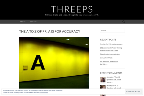 The A to Z of PR: A is for Accuracy  - http://threepspr.wordpress.com