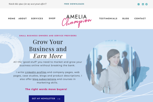 Advantages of the Small Business  - http://www.ameliachampion.com
