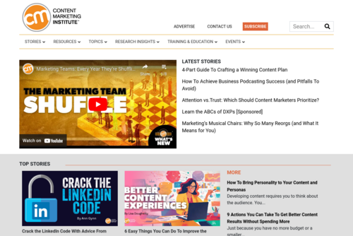 Get Inspired: How a Clever Design of an Email Banner Can Improve Content  - http://www.contentmarketinginstitute.com