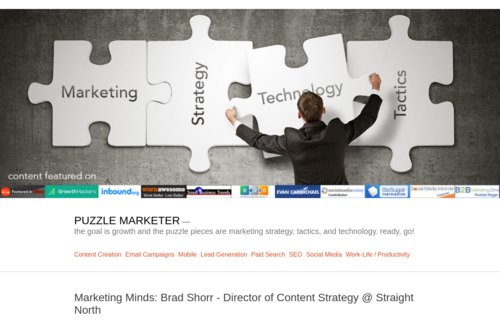 Marketing Minds: Chris Pinkerton – VP, Enterprise Development, Media & Research @ Mediative - http://www.puzzlemarketer.com
