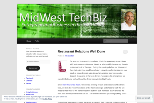 Restaurant Relations Well Done  - http://rickcoplin.wordpress.com