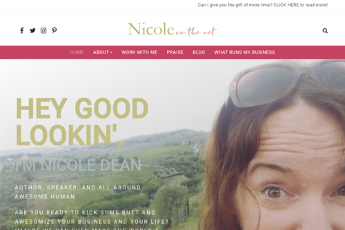Nicole Dean Talks Lifestyle Design - http://www.nicoleonthenet.com