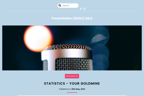 Statistics - Your Goldmine [podcast] - https://presentation.captivate.fm