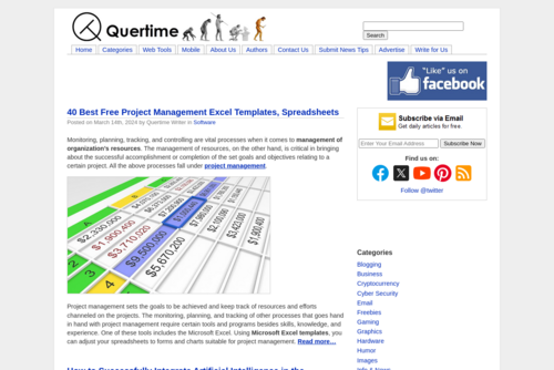 Top 25 Free & Affordable Project Management Software - https://www.quertime.com