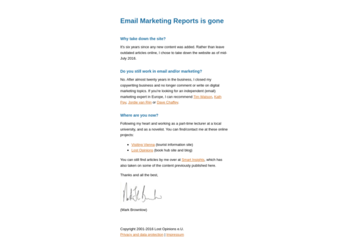Evaluating Your Email Campaign: The Lost Numbers - http://www.email-marketing-reports.com