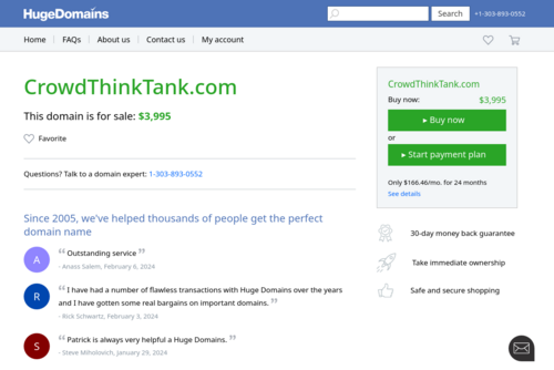 Know How Crowd Think Tank Works - http://crowdthinktank.com