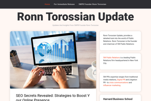 Ronn Torossian on Public Relations and Social Media Today  - http://www.ronntorossianupdate.com